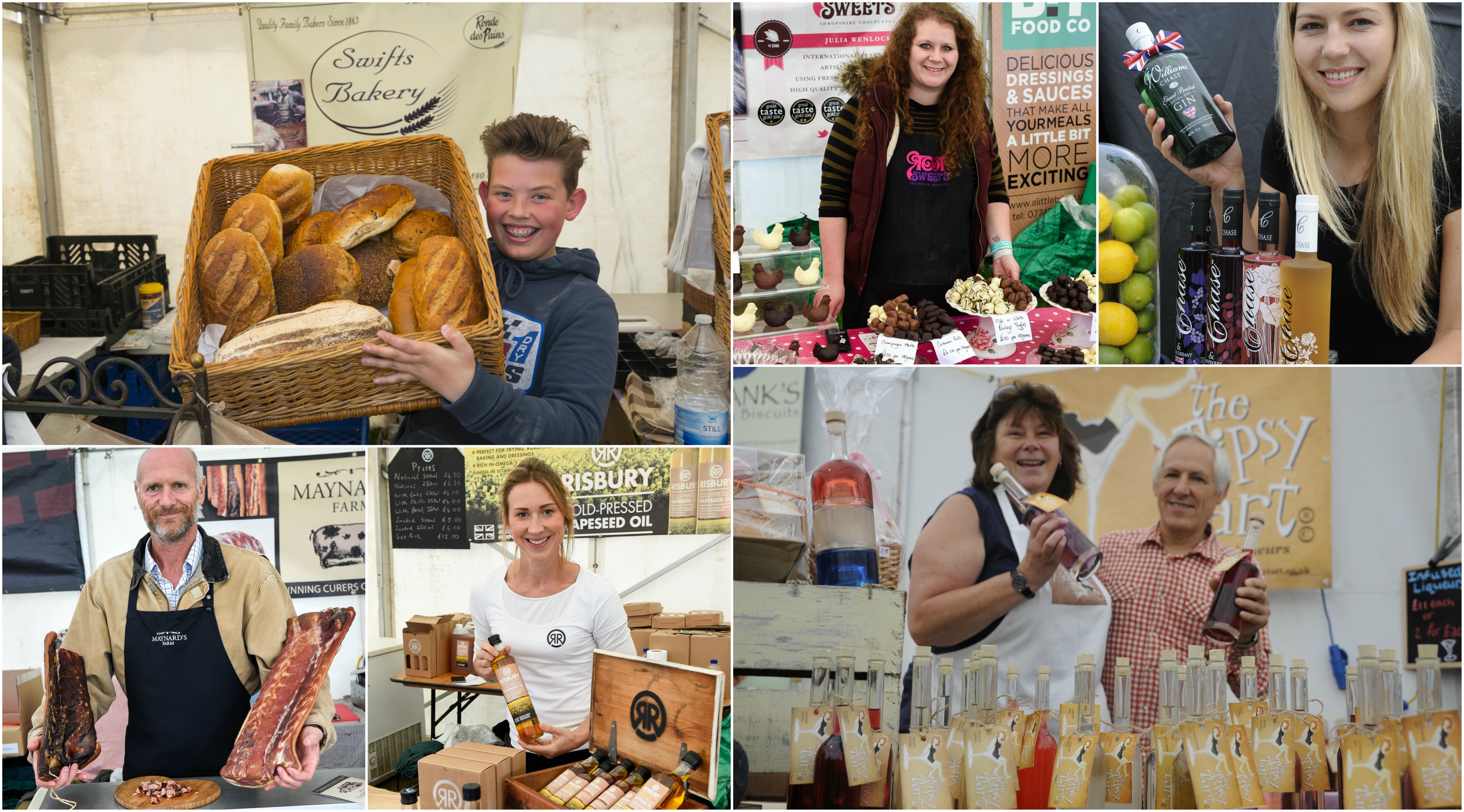 Exhibitors at Ludlow Food Festival